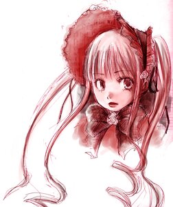 Rating: Safe Score: 0 Tags: 1girl bangs bonnet flower image long_hair looking_at_viewer rose shinku simple_background solo white_background User: admin