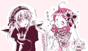 Rating: Safe Score: 0 Tags: 2girls ahoge blush closed_eyes dress drill_hair flower food frills hairband image kanaria lolita_hairband long_hair long_sleeves monochrome multiple_girls open_mouth pair smile sparkle suigintou wings User: admin