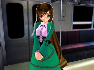 Rating: Safe Score: 0 Tags: 1girl blush brown_hair dress frills green_dress green_eyes heterochromia image long_hair long_sleeves looking_at_viewer red_eyes solo souseiseki standing suiseiseki very_long_hair User: admin