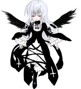 Rating: Safe Score: 0 Tags: 1girl black_dress black_wings dress frills full_body image long_hair long_sleeves looking_at_viewer rose simple_background solo suigintou white_background wings User: admin