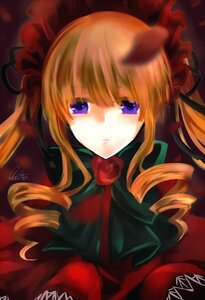 Rating: Safe Score: 0 Tags: 1girl artist_name blonde_hair blue_eyes bow dress drill_hair flower image long_hair looking_at_viewer petals ringlets rose rose_petals shinku signature solo twin_drills twintails User: admin