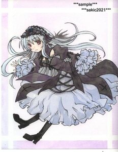 Rating: Safe Score: 0 Tags: 1girl boots dress flower frilled_sleeves frills full_body hairband high_heel_boots image knee_boots long_hair long_sleeves looking_at_viewer red_eyes rose silver_hair solo suigintou traditional_media wings User: admin