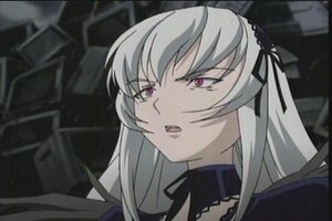 Rating: Safe Score: 0 Tags: 1girl black_ribbon frills hairband image lolita_hairband long_hair open_mouth pink_eyes silver_hair solo suigintou User: admin