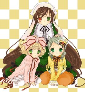 Rating: Safe Score: 0 Tags: 3girls argyle argyle_background argyle_legwear bad_id bad_pixiv_id black_rock_shooter_(character) blonde_hair board_game bonnet boots bow brown_hair checkerboard_cookie checkered checkered_background checkered_floor checkered_kimono checkered_neckwear checkered_scarf checkered_skirt chess_piece colorful cookie cross-laced_footwear curly_hair diamond_(shape) dress drill_hair flag floor frills green_eyes green_hair hanabana_tsubomi head_scarf heterochromia highres himekaidou_hatate hina_ichigo holding_flag image kanaria knight_(chess) long_hair long_sleeves mirror multiple multiple_girls on_floor perspective pink_bow plaid_background race_queen red_eyes reflection reflective_floor ribbon rozen_maiden shide short_hair sitting suiseiseki tagme thighhighs tile_floor tile_wall tiles twin_drills vanishing_point very_long_hair yagasuri yellow_eyes User: admin