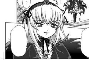 Rating: Safe Score: 0 Tags: 1girl 2girls black_wings detached_collar dress frills greyscale hairband image long_hair long_sleeves looking_at_viewer monochrome multiple_girls ribbon rose smile solo suigintou upper_body wings User: admin