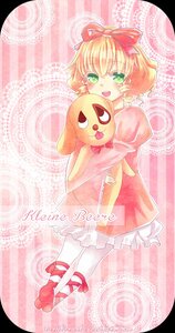 Rating: Safe Score: 0 Tags: 1girl blonde_hair bow dress frills green_eyes hair_ribbon hina_ichigo hinaichigo image open_mouth pantyhose red_footwear ribbon short_hair smile solo stuffed_animal teddy_bear white_legwear User: admin