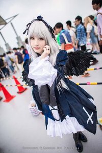 Rating: Safe Score: 0 Tags: 1girl 3d blurry blurry_background blurry_foreground boots depth_of_field dress hairband long_hair long_sleeves looking_at_viewer photo solo solo_focus suigintou white_hair wings User: admin