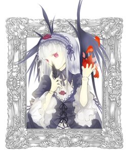 Rating: Safe Score: 0 Tags: 1girl auto_tagged black_dress black_ribbon dress flower frame frills hairband image lolita_fashion lolita_hairband long_hair long_sleeves red_eyes ribbon rose solo suigintou white_hair User: admin