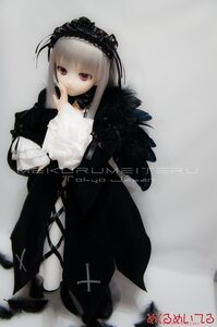 Rating: Safe Score: 0 Tags: 1girl bangs doll dress frills hairband long_hair long_sleeves looking_at_viewer red_eyes solo standing suigintou User: admin