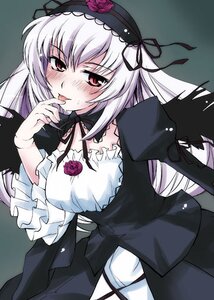 Rating: Safe Score: 0 Tags: 1girl :p black_wings blush doll_joints dress flower frills hairband image ishizaki_uni joints juliet_sleeves lolita_hairband long_hair long_sleeves looking_at_viewer pink_eyes rose rozen_maiden silver_hair solo suigintou tongue tongue_out white_hair wings User: admin