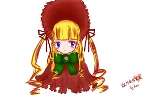 Rating: Safe Score: 0 Tags: 1girl bangs blonde_hair blue_eyes bonnet bowtie dress flower full_body hat image long_hair long_sleeves looking_at_viewer rose shinku simple_background solo twintails very_long_hair white_background User: admin