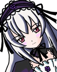 Rating: Safe Score: 0 Tags: 1girl black_ribbon blurry blush closed_mouth depth_of_field detached_collar dress flower frills image lolita_hairband long_hair looking_at_viewer ribbon rose silver_hair simple_background solo suigintou white_background User: admin