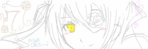 Rating: Safe Score: 0 Tags: 1girl barasuishou blush flower image looking_at_viewer partially_colored rose signature simple_background sketch smile solo spot_color white_background white_rose yellow_eyes User: admin