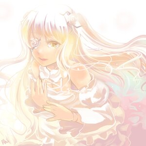 Rating: Safe Score: 0 Tags: 1girl bangs blonde_hair doll_joints dress eyepatch flower frilled_sleeves frills hair_flower hair_ornament image kirakishou lips lolita_fashion long_hair long_sleeves looking_at_viewer parted_lips ribbon rose solo striped very_long_hair white_flower white_rose yellow_eyes User: admin