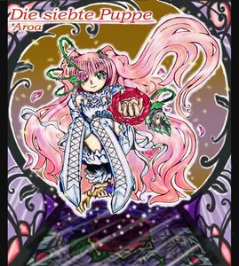 Rating: Safe Score: 0 Tags: 1girl boots cross-laced_footwear dress flower frills green_eyes hair_ornament image kirakishou long_hair long_sleeves one_eye_closed pink_hair plant sitting smile solo thighhighs very_long_hair vines white_footwear User: admin