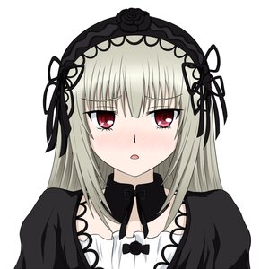 Rating: Safe Score: 0 Tags: 1girl :o black_dress black_ribbon blush dress flower hairband image long_hair long_sleeves looking_at_viewer red_eyes ribbon rose silver_hair simple_background solo suigintou upper_body white_background User: admin