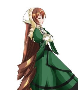 Rating: Safe Score: 0 Tags: 1girl auto_tagged brown_hair closed_eyes dress green_dress head_scarf image long_hair long_sleeves open_mouth puffy_sleeves simple_background solo standing suiseiseki very_long_hair white_background User: admin