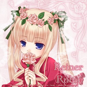 Rating: Safe Score: 0 Tags: 1girl blonde_hair blue_eyes blush drill_hair flower image long_hair looking_at_viewer pink_flower pink_rose red_flower red_rose ribbon rose shinku solo thorns upper_body white_rose User: admin