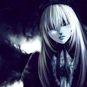 Rating: Safe Score: 0 Tags: 1girl hairband image long_hair monochrome ribbon solo suigintou upper_body User: admin