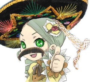 Rating: Safe Score: 0 Tags: 1girl flower green_eyes green_hair hat image kanaria open_mouth simple_background smile solo upper_body User: admin