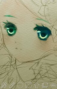 Rating: Safe Score: 0 Tags: 1girl artist_name bangs close-up closed_mouth face green_eyes image kanaria lips looking_at_viewer signature solo User: admin