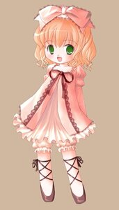 Rating: Safe Score: 0 Tags: 1girl :d artist_request blonde_hair bloomers blush bow brown_background child dress frills full_body green_eyes hair_bow hina_ichigo hinaichigo image long_sleeves looking_at_viewer lowres open_mouth pink_bow pink_dress rozen_maiden short_hair simple_background smile solo standing underwear white_bloomers User: admin