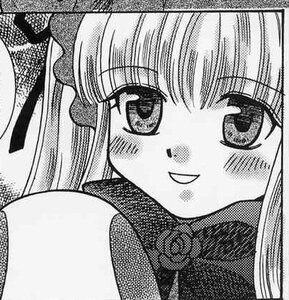 Rating: Safe Score: 0 Tags: 1girl close-up face greyscale halftone image long_hair looking_at_viewer monochrome shinku solo User: admin