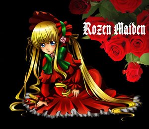 Rating: Safe Score: 0 Tags: 1girl auto_tagged blonde_hair blue_eyes bonnet bow bowtie dress flower green_bow image long_hair long_sleeves looking_at_viewer pink_flower pink_rose red_dress red_flower red_rose rose shinku simple_background solo twintails very_long_hair User: admin