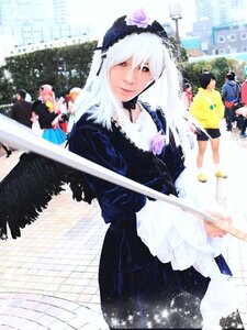 Rating: Safe Score: 0 Tags: 1girl black_dress building chain-link_fence city dress fence hairband long_hair long_sleeves looking_at_viewer multiple_girls photo skyscraper solo solo_focus street suigintou weapon white_hair wings User: admin