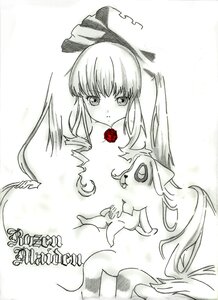Rating: Safe Score: 0 Tags: 1girl auto_tagged dress flower image long_hair monochrome red_flower red_rose rose shinku solo spot_color User: admin