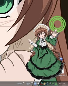 Rating: Safe Score: 0 Tags: 1girl ;d brown_hair dress green_dress image lolita_fashion long_hair long_sleeves looking_at_viewer number one_eye_closed open_mouth pantyhose ribbon smile solo suiseiseki very_long_hair User: admin