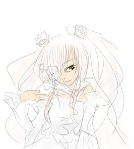 Rating: Safe Score: 0 Tags: 1girl dress green_eyes hair_ornament image kirakishou long_hair sketch smile solo striped User: admin