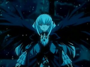 Rating: Safe Score: 0 Tags: 1girl black_wings dress frilled_sleeves frills hairband image lolita_hairband long_hair long_sleeves looking_at_viewer monochrome rose solo standing suigintou very_long_hair wings User: admin