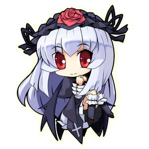 Rating: Safe Score: 0 Tags: 1girl bangs black_dress black_legwear blush chibi closed_mouth dress eyebrows_visible_through_hair flower frills full_body hairband image long_hair long_sleeves looking_at_viewer red_eyes red_flower red_rose ribbon rose silver_hair smile solo standing suigintou very_long_hair white_background User: admin