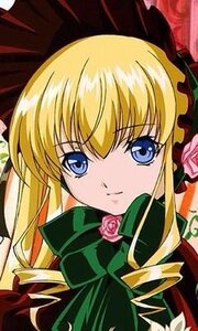 Rating: Safe Score: 0 Tags: 1girl blonde_hair blue_eyes bow bowtie drill_hair flower image long_hair looking_at_viewer pink_flower pink_rose rose shinku sidelocks simple_background smile solo twintails User: admin