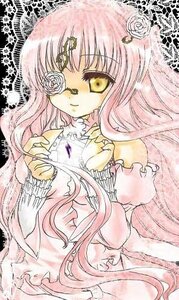 Rating: Safe Score: 0 Tags: 1girl dress flower frills hair_flower hair_ornament image kirakishou long_hair long_sleeves looking_at_viewer pink_hair pink_rose rose solo traditional_media very_long_hair white_flower white_rose yellow_eyes User: admin