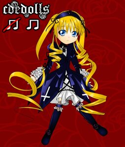 Rating: Safe Score: 0 Tags: 1girl blonde_hair blue_eyes costume_switch dress drill_hair frills full_body gothic_lolita hair_ribbon hairband image lolita_fashion long_hair long_sleeves red_background ribbon ringlets rose shinku solo standing twin_drills twintails very_long_hair User: admin