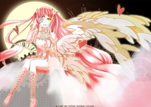Rating: Safe Score: 0 Tags: 1girl angel_wings boots dress feathered_wings flower image kirakishou long_hair open_mouth pink_hair ribbon sitting smile solo thighhighs two_side_up ultimate_madoka white_wings wings yellow_eyes User: admin
