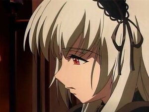 Rating: Safe Score: 0 Tags: 1girl bangs black_ribbon blonde_hair close-up face from_side hair_ribbon half-closed_eyes image looking_afar profile red_eyes ribbon solo suigintou User: admin
