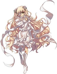 Rating: Safe Score: 0 Tags: 1girl blonde_hair boots cota cross-laced_footwear dress eyepatch flower flower_eyepatch frills full_body hair_flower hair_ornament high_heels image kirakishou knee_boots long_hair long_sleeves looking_at_viewer lowres photoshop_(medium) rose rozen_maiden shawl simple_background solo striped very_long_hair wavy_hair white_background white_dress white_footwear yellow_eyes User: admin