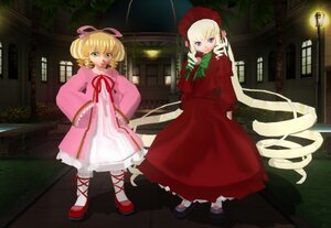 Rating: Safe Score: 0 Tags: 2girls blonde_hair blue_eyes bow capelet dress drill_hair green_eyes hat hina_ichigo hinaichigo image long_hair long_sleeves looking_at_viewer multiple_girls pair pink_bow pink_dress ribbon shinku shoes short_hair standing twin_drills twins very_long_hair User: admin