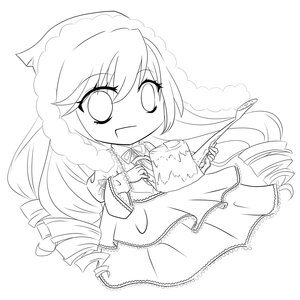 Rating: Safe Score: 0 Tags: 1girl bangs blush braid chibi closed_mouth dress drill_hair eyebrows_visible_through_hair greyscale holding image juliet_sleeves long_hair long_sleeves looking_at_viewer monochrome puffy_sleeves ringlets smile solo suiseiseki twin_drills very_long_hair white_background User: admin