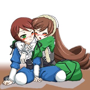 Rating: Safe Score: 0 Tags: 2girls blush brown_hair closed_eyes dress green_dress green_eyes hug image incest lolita_fashion long_hair long_sleeves multiple_girls one_eye_closed pair ribbon siblings sisters smile souseiseki suiseiseki twins very_long_hair User: admin