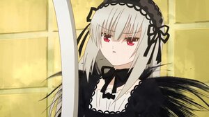 Rating: Safe Score: 0 Tags: 1girl auto_tagged bangs black_dress black_ribbon detached_collar dress eyebrows_visible_through_hair hairband image long_hair looking_at_viewer ribbon silver_hair solo suigintou wings User: admin