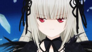 Rating: Safe Score: 0 Tags: 1girl bangs black_dress black_ribbon black_wings closed_mouth dress eyebrows_visible_through_hair flower hair_ribbon image long_hair looking_at_viewer portrait red_eyes ribbon rose silver_hair solo suigintou User: admin