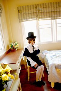 Rating: Safe Score: 0 Tags: 1girl curtains flower hat indoors short_hair sitting solo souseiseki window User: admin