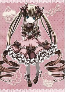 Rating: Safe Score: 0 Tags: 1girl blonde_hair blue_eyes bow dress flower frills hair_ornament hair_ribbon halftone halftone_background image lolita_fashion long_hair polka_dot polka_dot_background ribbon rose shinku shoes smile solo twintails very_long_hair User: admin