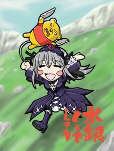 Rating: Safe Score: 0 Tags: 1girl black_dress black_wings blurry blurry_background boots chibi closed_eyes depth_of_field dress flower gothic_lolita hairband image kanzaki_ranko lolita_fashion long_hair open_mouth silver_hair smile solo suigintou wings User: admin