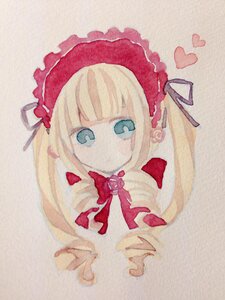 Rating: Safe Score: 0 Tags: 1girl blonde_hair blue_eyes bow chibi dress full_body heart image long_hair looking_at_viewer photo red_dress shinku solo traditional_media very_long_hair User: admin