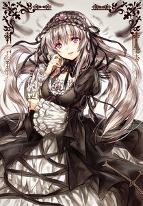 Rating: Safe Score: 0 Tags: 1girl black_ribbon commentary_request dress flower frills gothic_lolita hairband image juliet_sleeves lolita_fashion long_hair long_sleeves looking_at_viewer madogawa open_mouth photoshop_(medium) pink_eyes puffy_sleeves purple_eyes ribbon rose rozen_maiden silver_hair smile solo suigintou white_hair User: admin